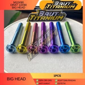 Baut Titanium M10X90 B drat 14 x 90  Gr5 - Big Head