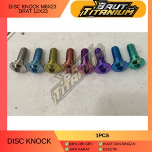 Baut Titanium M8X23 B KNOCK drat 12 x 23  Gr5 - Big Head